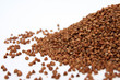 Buckwheat on a white background