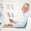Senior Man Shopping Online