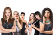 Foto: Group of young women isolated Group of young women isolated