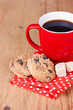 Photo: Homemade cookies with coffee Homemade cookies with coffee