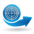 diagnostic sur bouton web bleu