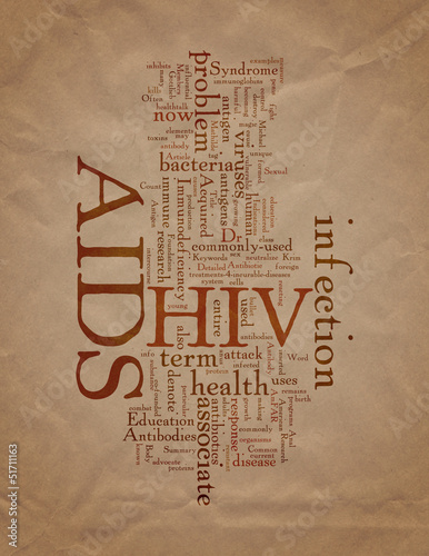 Illustration: AIDS Education health problem associate with HIV infection AIDS Education health problem associate with HIV infection