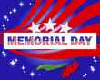 Memorial Day. Banner and red poppies.