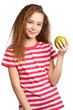 Girl with apple