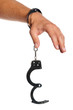 Hand with handcuffs