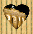 Vintage Heart - Berlin Brandenburger Tor