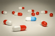 Illustration: red and blue pills red and blue pills