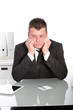 Depressed businessman