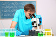 Assayer during research on room background