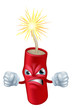 Vector: Angry cartoon dynamite stick Angry cartoon dynamite stick