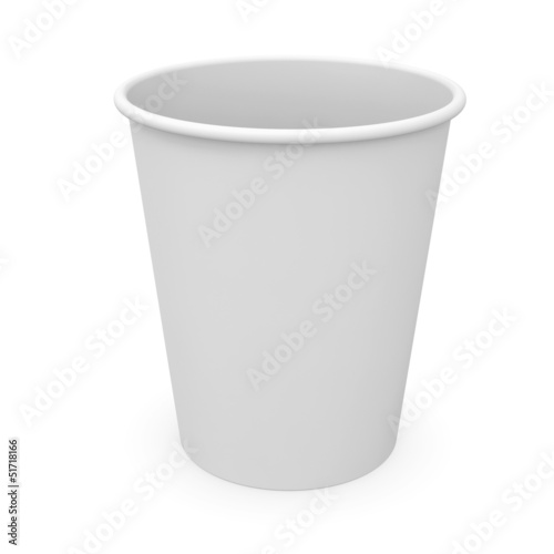 Illustration: White paper cup White paper cup