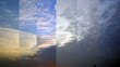Video: sunset sky time lapse with split screens sunset sky time lapse with split screens