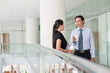 Conversing colleagues