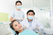 Visiting a dentist