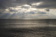 Stormy sky and sea. Brighton. England