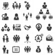 Vektor: business and management icons set business and management icons set