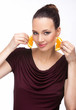 Girl with orange