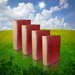 Photo: Book on field, Learn outside classroom concept Book on field, Learn outside classroom concept
