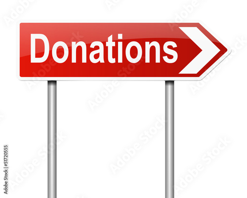 Illustration: Donations concept. Donations concept.