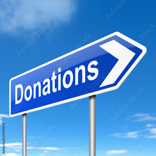 Illustration: Donations concept. Donations concept.