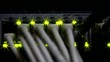 Working ethernet switch. Special effect.
