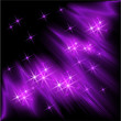 Glowing rays and stars