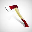 ax on white background