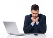 Businessman waiting for an important call