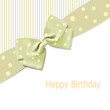 Vector birthday background with bow