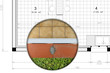 Foto: close-up on a wall materials close-up on a wall materials