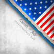 Fourth Of July American Independence Day concept with Flag on gr