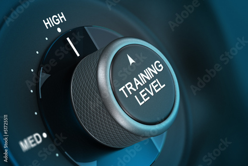 Illustration: Training Level Concept, Coaching Training Level Concept, Coaching