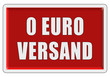 Glassy Button rot eckig 0 EURO VERSAND