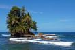 Rocky islet with beautiful tropical vegetation