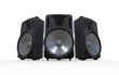 Audio Speakers Isolated on White Background