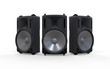 Audio Speakers Isolated on White Background