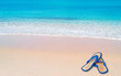 pink foreshore and flip flop
