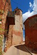 Houses in ocher village of Roussillon, Provence, France