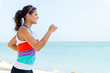 Girl running outdoors