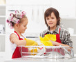 Photo: Kids doing the dishes Kids doing the dishes