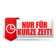 Illustration: Nur für kurze Zeit! Button, Icon Nur für kurze Zeit! Button, Icon