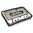 cassette tape - Hand drawn