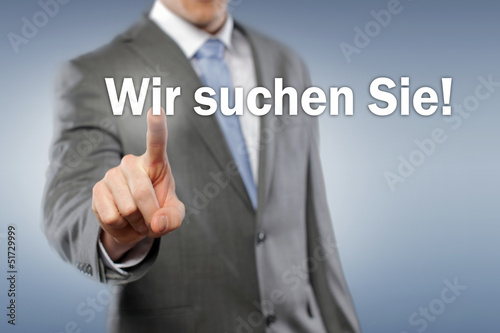 Photo: Wir suchen Sie! Wir suchen Sie!