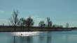 Canoeing on the river kayaking