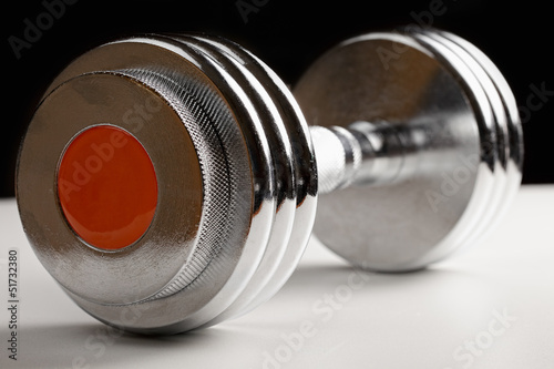 Photo: Adjustable dumbbell closeup Adjustable dumbbell closeup