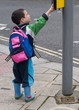 Child at pedestrian crossing