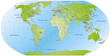 Worldmap with important Cities