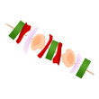 vektor vegetarischer grillspiess I