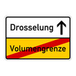 ortsschild volumengrenze drosselung I