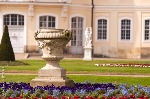 Photo: Wermsdorf Schloss Hubertusburg im Frühling Detail Wermsdorf Schloss Hubertusburg im Frühling Detail